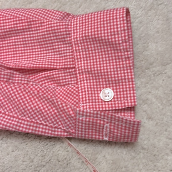 🚨 Cherokee Long Sleeve Button Down Collared Shirt Pink Gingham 18W EUC - Picture 6 of 9